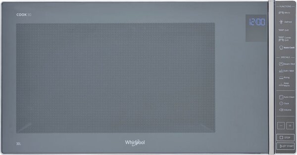 Whirlpool Forno Microonde Combinato con Grill Capacit 30 Litri Potenza 900 Watt con Funzione Vapore colore Specchio - MWP304M