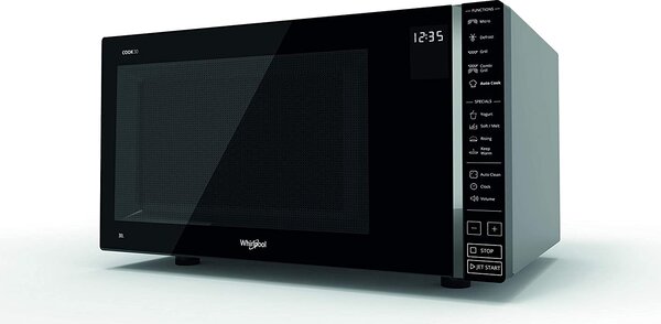 Whirlpool Forno Microonde Combinato con Grill Capacit 30 Litri Potenza 900 Watt colore Grigio - MWP303SB