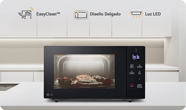 Lg Forno Microonde Combinato con Grill Capacit 30 Litri Potenza 900 Watt con Timer colore Nero - MH7032JAS.BBKQEUS