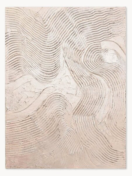 Quadro su tela dipinto a mano Metallic Rose