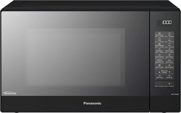 Panasonic Forno Microonde Combinato con Grill Capacit 31 Litri Potenza 1000 Watt Inverter colore Nero - NN-GT46KBSUG