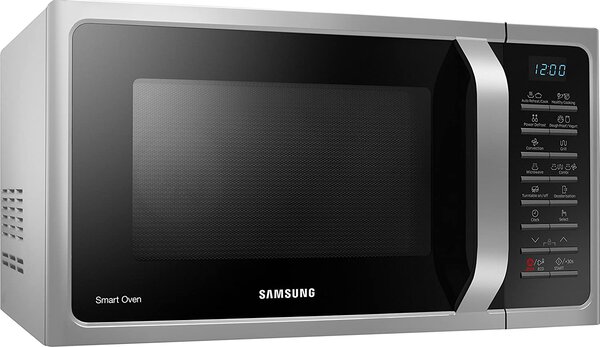 Samsung Forno Microonde Combinato con Grill, Capacit 28 Litri, Potenza 900 Watt, Cottura Ventilata, colore Nero/Argento - MC 28H5015 AS