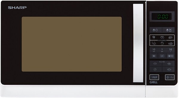 Sharp Forno Microonde con Grill Capacit 25 Litri Potenza 900 Watt colore Nero - R-742 WW