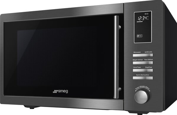 Smeg Forno Microonde con Grill Capacit 25 Litri Potenza 900 Watt colore Acciaio - MOE25B