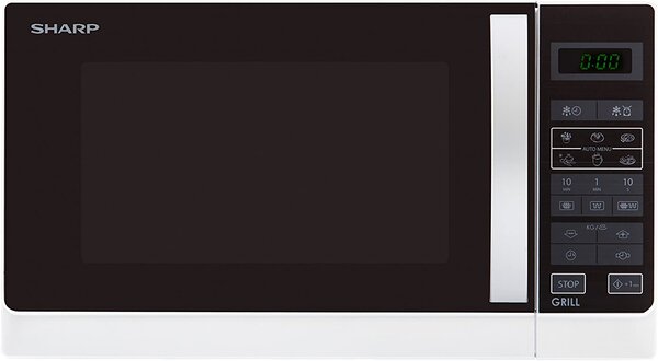 Sharp Forno Microonde con Grill Capacit 25 Litri Potenza 900 Watt colore Nero - R-742 WW