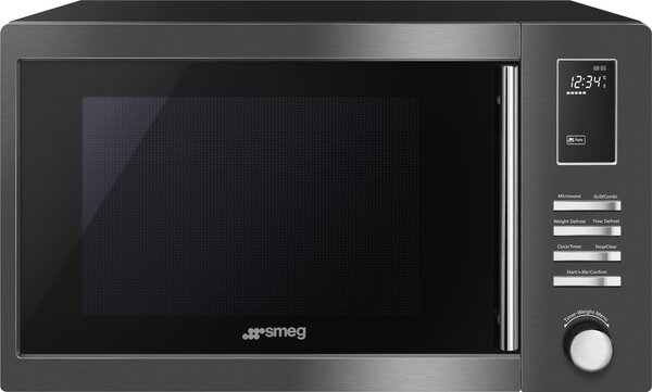 Smeg Forno Microonde con Grill Capacit 25 Litri Potenza 900 Watt colore Acciaio - MOE25B