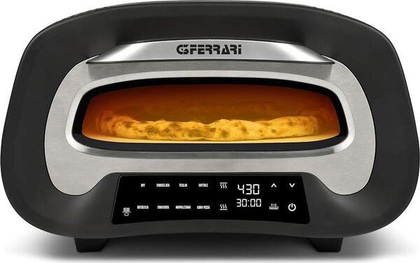 G3 Ferrari Forno per Pizza Elettrico Potenza 1700 Watt Temperatura max 430 32,5 cm colore Nero - Pronto Pizza 2 minuti G1018600