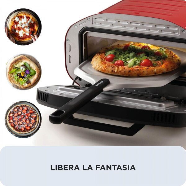 Ariete Forno per Pizza Potenza 2200W Fino a 430 con Pietra Refrattaria 32x32 cm Da Gennaro - 3901