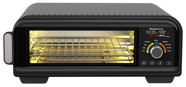 Melchioni Forno per Pizza Potenza 2000 Watt Temperatura Max 400C Capacit 18 Litri con Timer colore Nero - 118380044 PIZZA FRY 18L