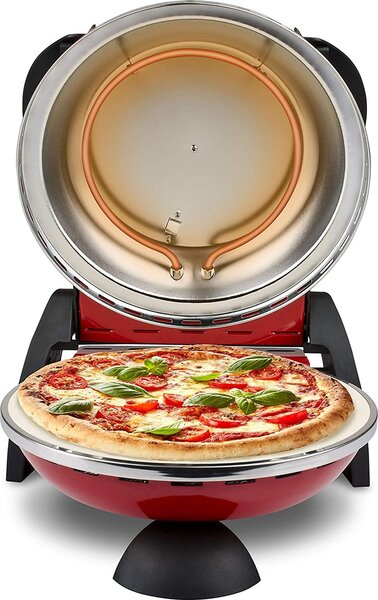 G3 Ferrari Forno Pizza Elettrico Potenza 1200 Watt Timer colore Rosso - G1000602