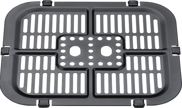 Melchioni Friggitrice ad Aria 10 Litri (5+5) Potenza 2600W con Doppio Cassetto Verticale e Doppio Display colore Nero Giulia - 118340058
