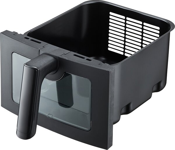 Melchioni Friggitrice ad Aria 10 Litri (5+5) Potenza 2600W con Doppio Cassetto Verticale e Doppio Display colore Nero Giulia - 118340058