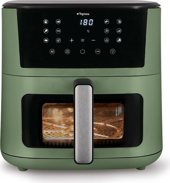 Tognana Friggitrice ad Aria 10 Litri Potenza 2200W con Timer e Doppia Resistenza colore Verde Salvia - D2DFA10IRVE