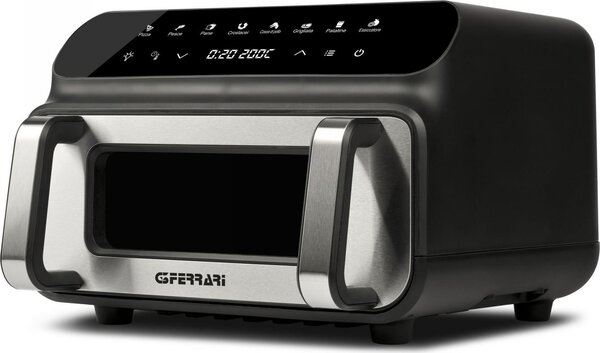 G3 Ferrari Friggitrice ad Aria 10 Litri Potenza 2000W Multifunzione con Griglia colore Nero Friggisano BBQ - G10181