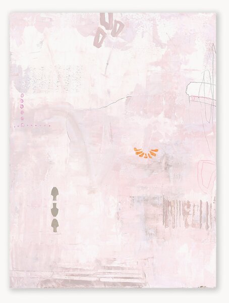 Dipinto su tela dipinto a mano Pink Petite