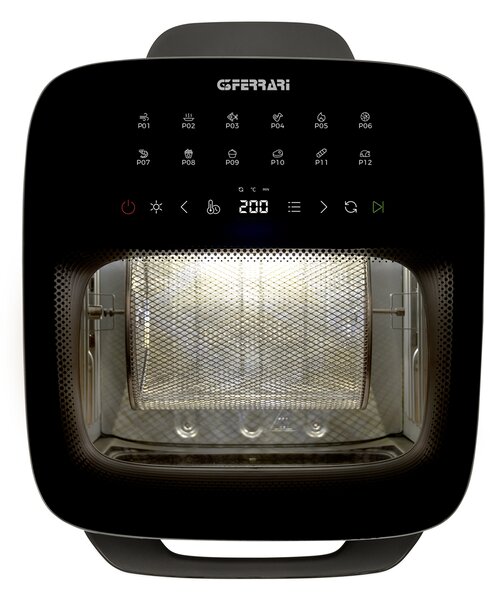 G3 Ferrari Friggitrice ad Aria 13 Litri Potenza 1800W con Timer e Termostato Regolabile colore Inox/Nero Friggisano Lux 13 - G10219