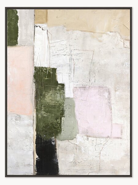 Quadro su tela incorniciato dipinto a mano Rustic Revival