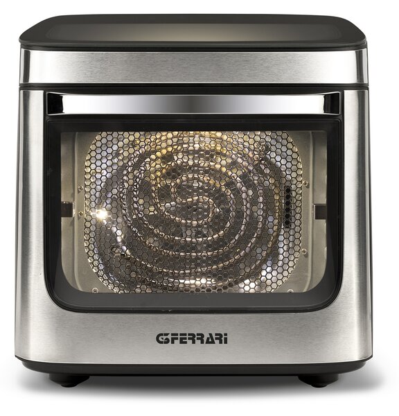 G3 Ferrari Friggitrice ad Aria 13 Litri Potenza 1800W con Timer e Termostato Regolabile colore Inox/Nero Friggisano Lux 13 - G10219