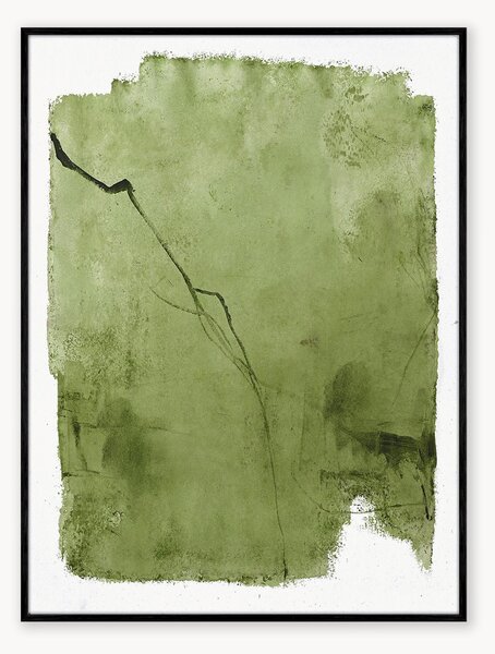 Dipinto su tela dipinto a mano Green Layer