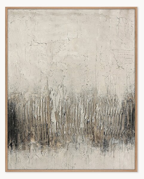 Quadro su tela incorniciato dipinto a mano Rocky