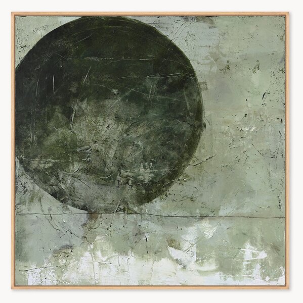 Quadro su tela incorniciato dipinto a mano Light Ball