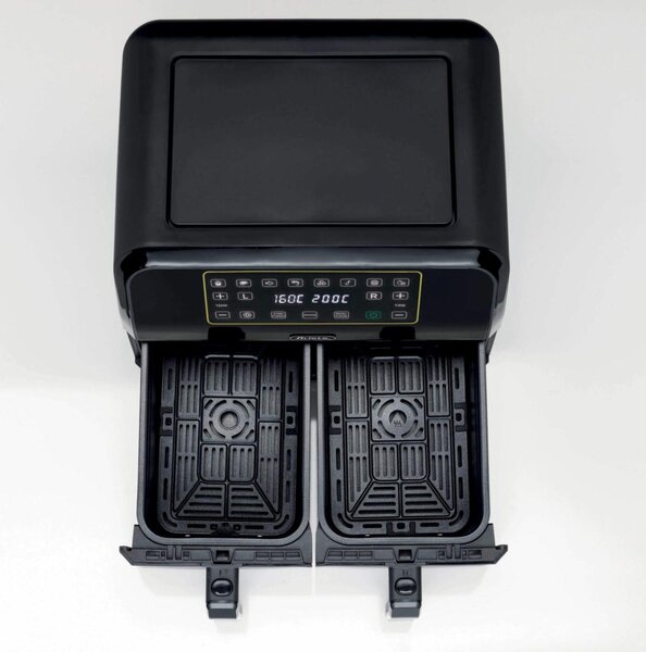Ariete Friggitrice ad Aria 8 Litri Potenza 1700W con Doppio Cestello colore Nero Airy Fryer Dual - 4623/00