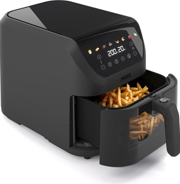 PRINCESS Friggitrice ad Aria 8 Litri Potenza 2000W con Timer e Termostato Regolabile colore Nero - 182476