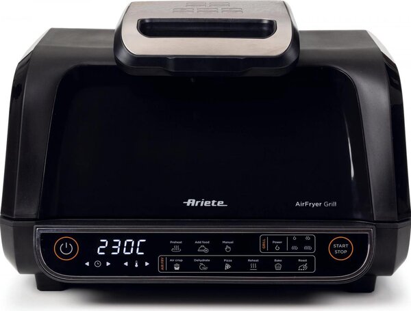Ariete Friggitrice ad Aria Air Fryer Grill 2in1 Capacit 8 Litri Potenza 1700 Watt con Timer colore Nero - 4635