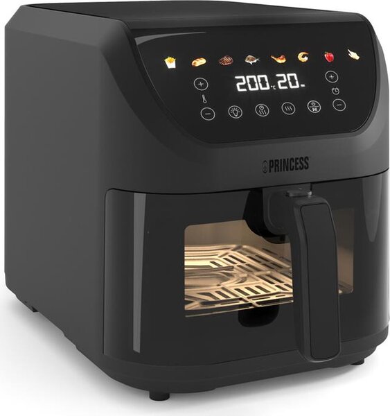 PRINCESS Friggitrice ad Aria 8 Litri Potenza 2000W con Timer e Termostato Regolabile colore Nero - 182476
