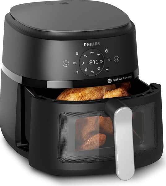 Philips Friggitrice ad Aria Airfryer 13 in 1 Capacit 6.2 Litri Potenza 1700 Watt con Timer e Termostato Regolabile colore Nero - NA231/00