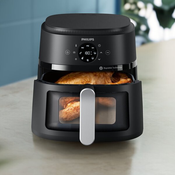 Philips Friggitrice ad Aria Airfryer 13 in 1 Capacit 6.2 Litri Potenza 1700 Watt con Timer e Termostato Regolabile colore Nero - NA231/00
