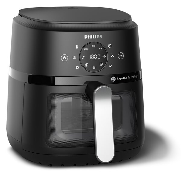 Philips Friggitrice ad Aria Airfryer Capacit 4.2 Litri Potenza 1500 Watt Multifunzione 13 in 1 con Timer colore Nero / Argento - NA221/00
