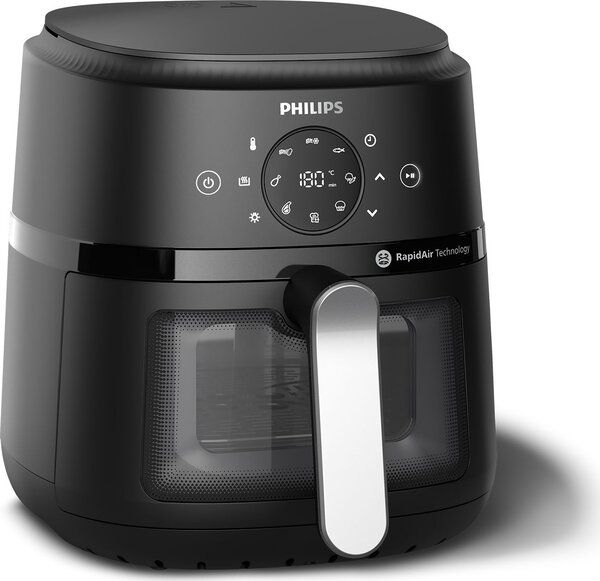 Philips Friggitrice ad Aria Airfryer Capacit 4.2 Litri Potenza 1500 Watt Multifunzione 13 in 1 con Timer colore Nero / Argento - NA221/00