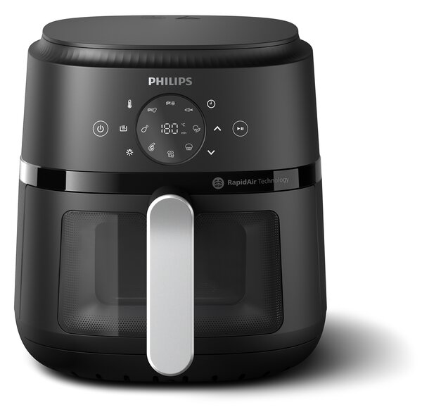 Philips Friggitrice ad Aria Airfryer Capacit 4.2 Litri Potenza 1500 Watt Multifunzione 13 in 1 con Timer colore Nero / Argento - NA221/00