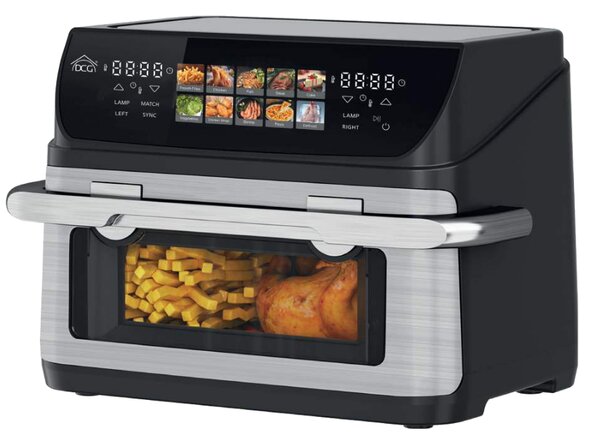 DCG Friggitrice ad Aria Capacit 10 Litri Potenza 2400 Watt Temperatura Max 200 C con Display - FR3609D