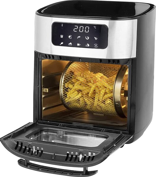 DCG Friggitrice ad Aria Capacit 10 Litri Potenza 1700 Watt con Display colore Inox - FR3610D