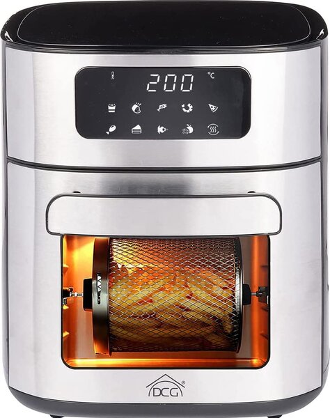DCG Friggitrice ad Aria Capacit 10 Litri Potenza 1700 Watt con Display colore Inox - FR3610D