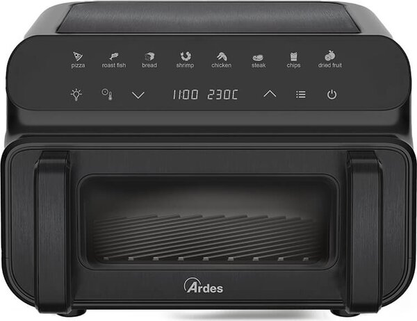 Ardes Friggitrice ad Aria Capacit 10 Litri Potenza 2000 Watt Termostato Regolabile e Timer Digitale colore Nero - ARFRYA09GP