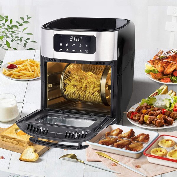 DCG Friggitrice ad Aria Capacit 10 Litri Potenza 1700 Watt con Display colore Inox - FR3610D