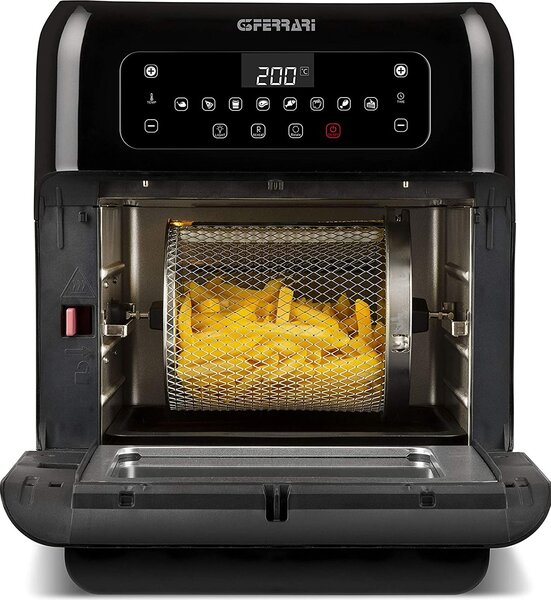 G3 Ferrari Friggitrice ad Aria Capacit 11 Litri Potenza 1500 Watt Fornetto Girarrosto con 9 programmi - Friggisano 2.0 G10136