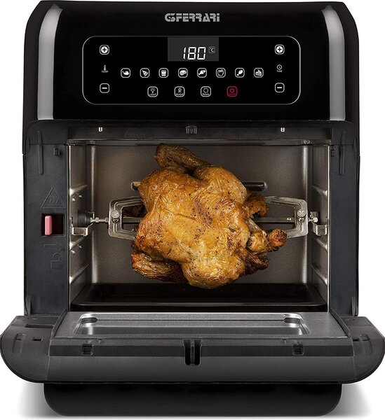 G3 Ferrari Friggitrice ad Aria Capacit 11 Litri Potenza 1500 Watt Fornetto Girarrosto con 9 programmi - Friggisano 2.0 G10136