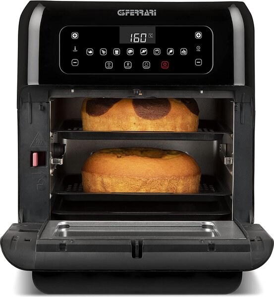 G3 Ferrari Friggitrice ad Aria Capacit 11 Litri Potenza 1500 Watt Fornetto Girarrosto con 9 programmi - Friggisano 2.0 G10136
