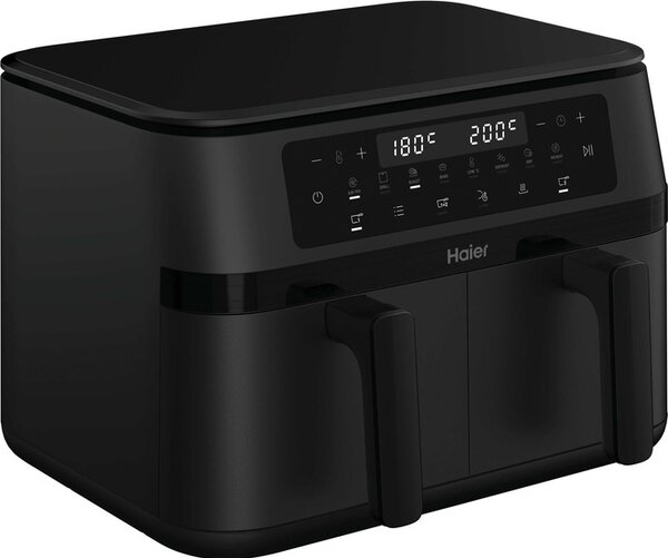 Haier Friggitrice ad Aria Capacit 11 Litri Potenza 3000 Watt Doppio Cestello 8 programmi di cottura colore Nero - HAF3AD 011