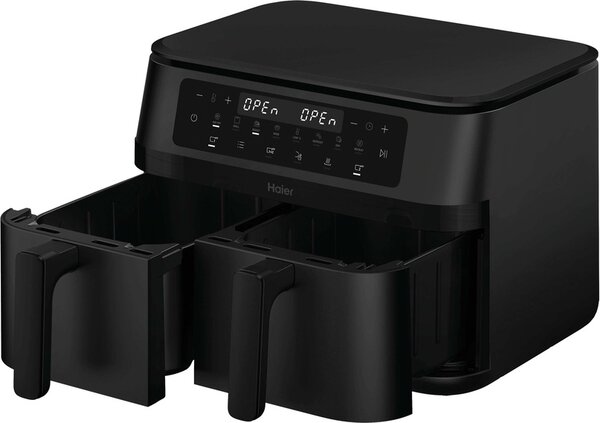 Haier Friggitrice ad Aria Capacit 11 Litri Potenza 3000 Watt Doppio Cestello 8 programmi di cottura colore Nero - HAF3AD 011