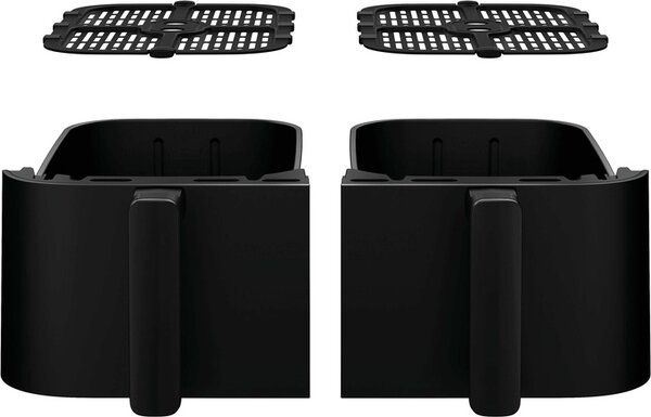 Haier Friggitrice ad Aria Capacit 11 Litri Potenza 3000 Watt Doppio Cestello 8 programmi di cottura colore Nero - HAF3AD 011