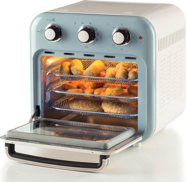 Ariete Friggitrice ad Aria Capacit 16 Litri Potenza 1400 Watt con Funzione Rotisserie colore Celeste - ARI463205