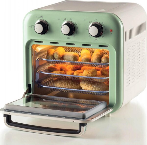 Ariete Friggitrice ad Aria Capacit 16 Litri Potenza 1400 Watt con Funzione Rotisserie colore Verde - ARI463204