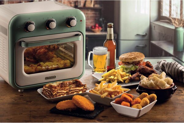 Ariete Friggitrice ad Aria Capacit 16 Litri Potenza 1400 Watt con Funzione Rotisserie colore Verde - ARI463204