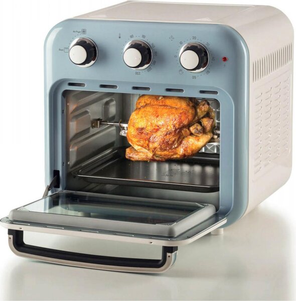 Ariete Friggitrice ad Aria Capacit 16 Litri Potenza 1400 Watt con Funzione Rotisserie colore Celeste - ARI463205