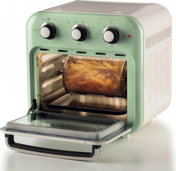 Ariete Friggitrice ad Aria Capacit 16 Litri Potenza 1400 Watt con Funzione Rotisserie colore Verde - ARI463204
